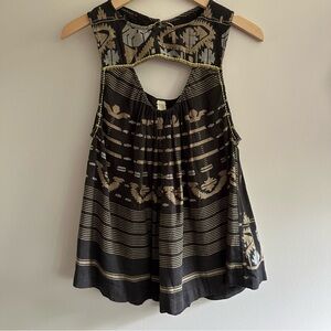Free People Printed Woven Swing Tank